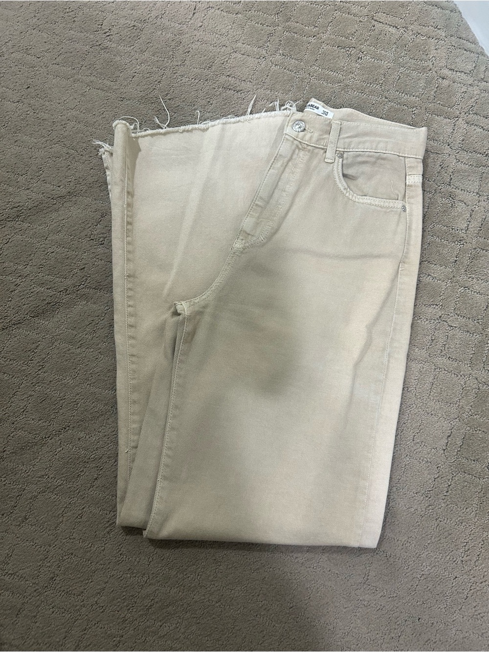 Pull&Bear women Light Beige Straight Jeans size 4